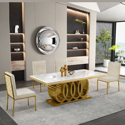 Прямоугольный столик из нержавеющей стали с большим размером