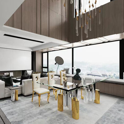 Купить SEDIA Современный стеклянный столовый набор для 6 эллиптических форм online manufacture