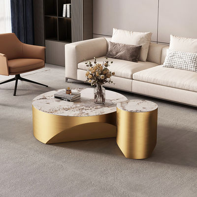 Купить Нержавеющая сталь круг кофе и обеденный стол комбинированный мрамор online manufacture